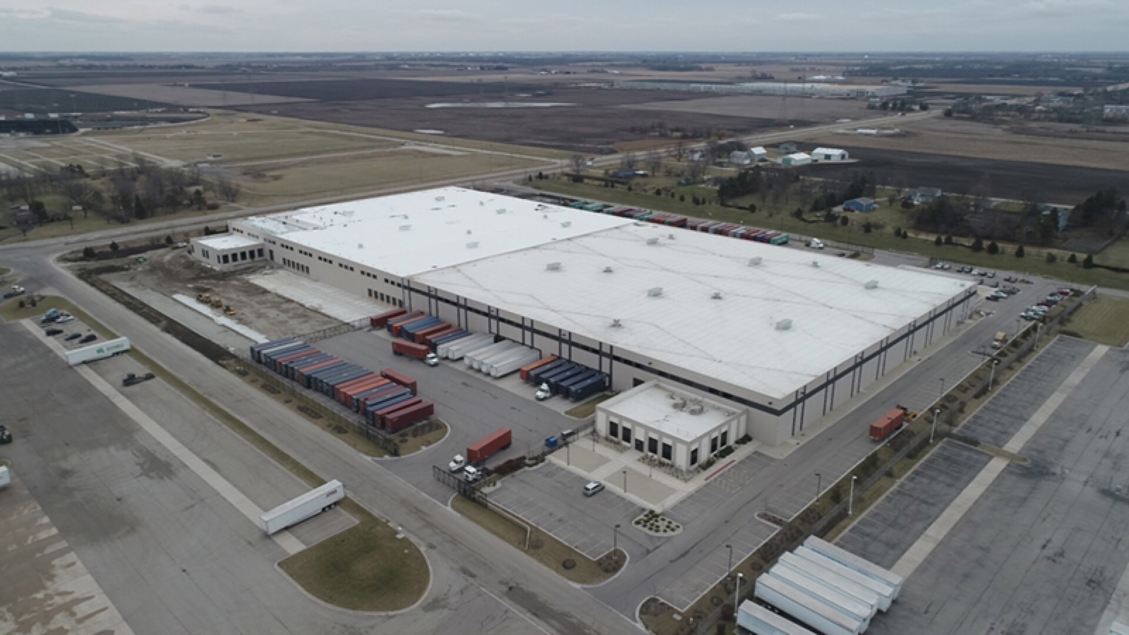 Midwest intermodal freight terminal in Joliet IL