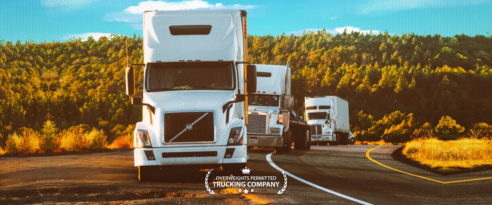 Trucking2000 drayage truck hauling a shipping container